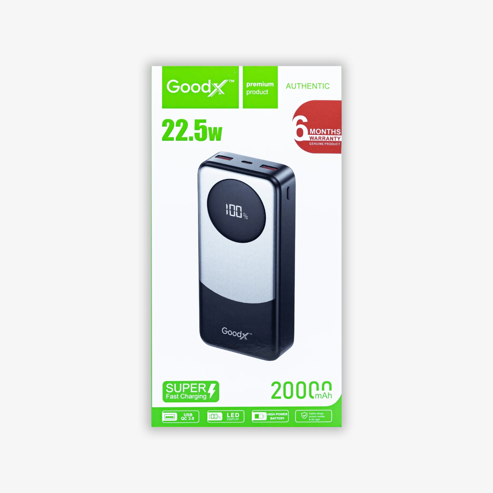 GOODX 22.5W 20000mAh POWERBANK | G-PB1000 |